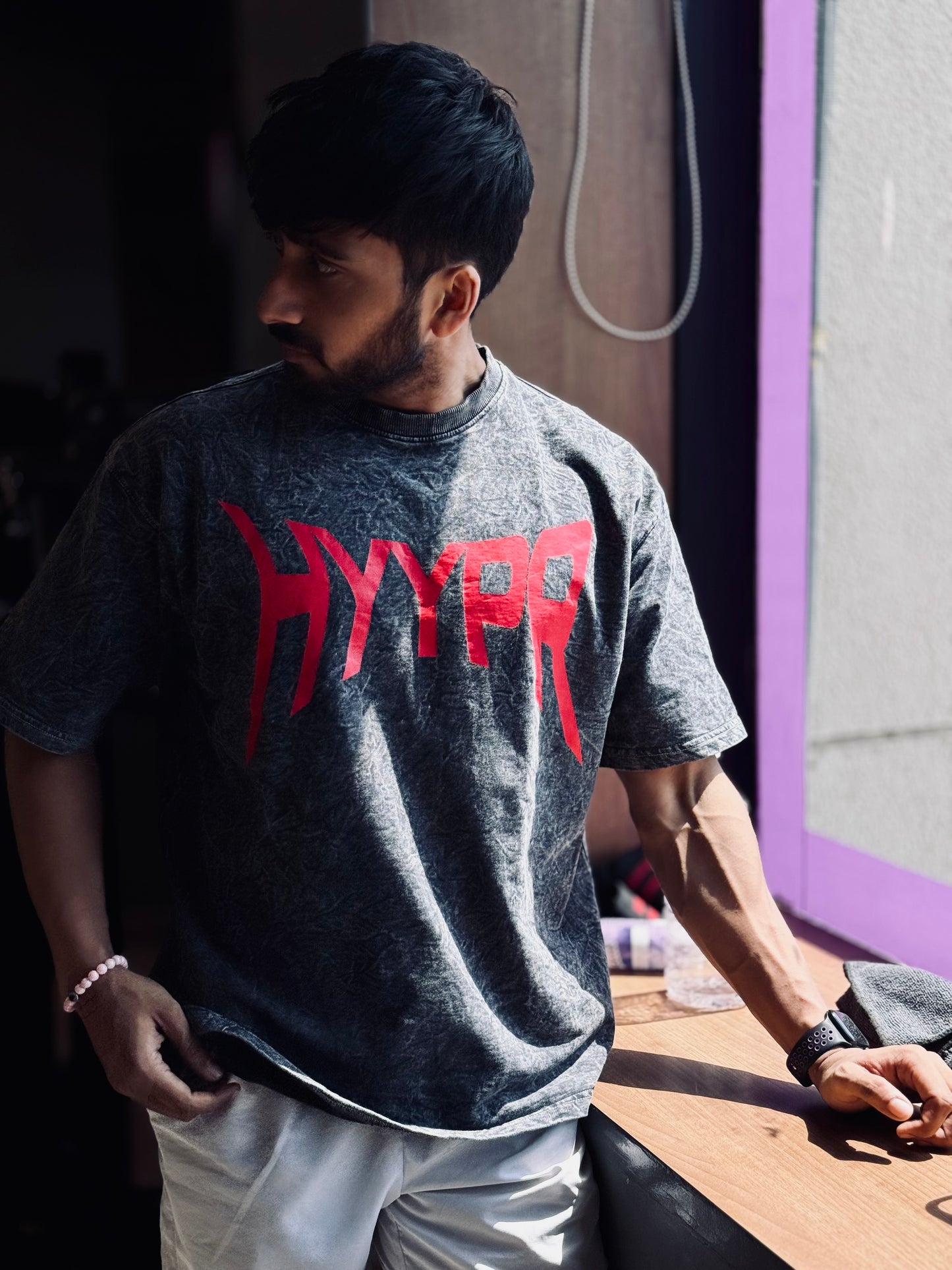 Acid Wash 777 Oversized Tee