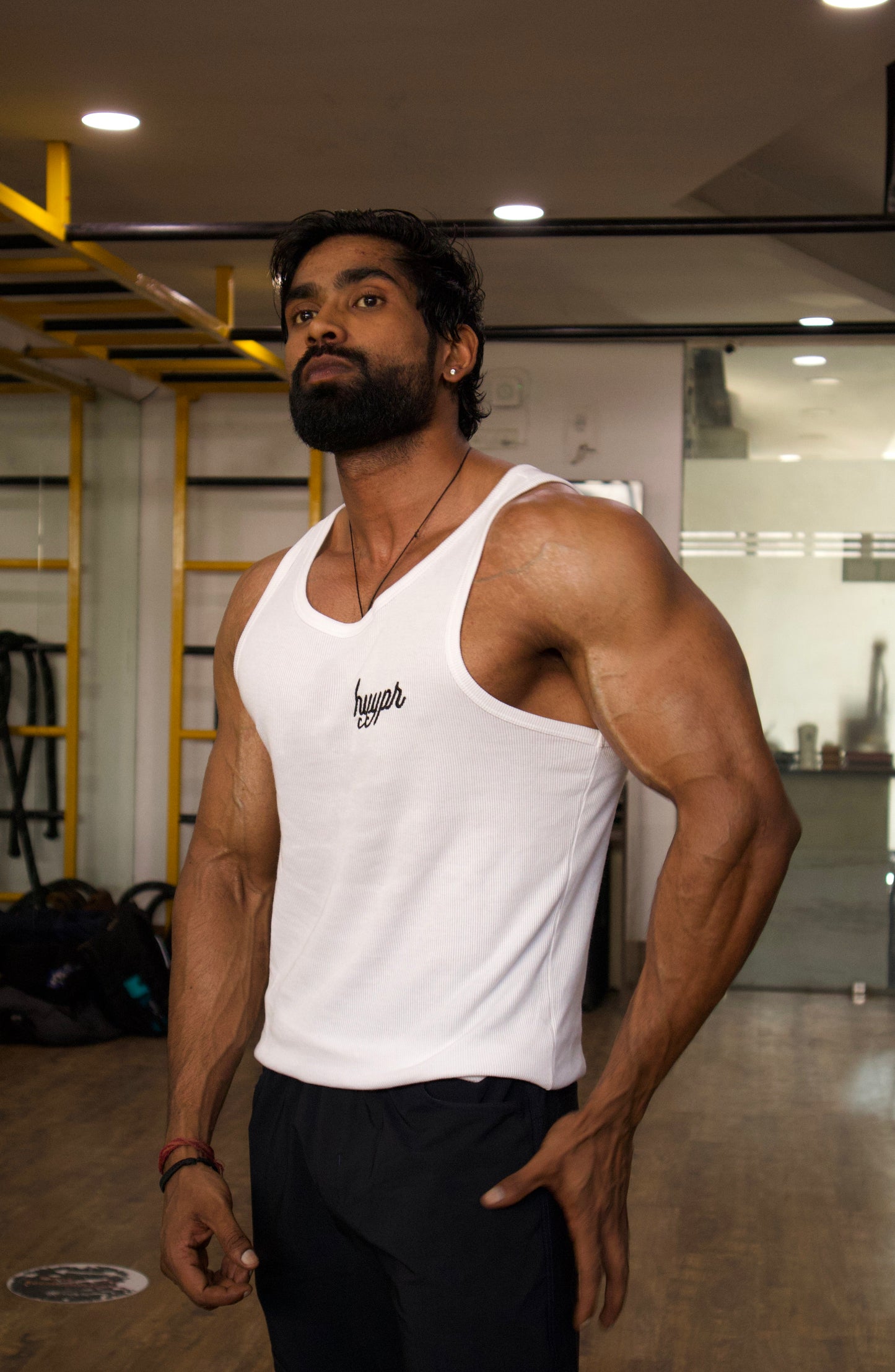 412 Ribbed Tank (White)