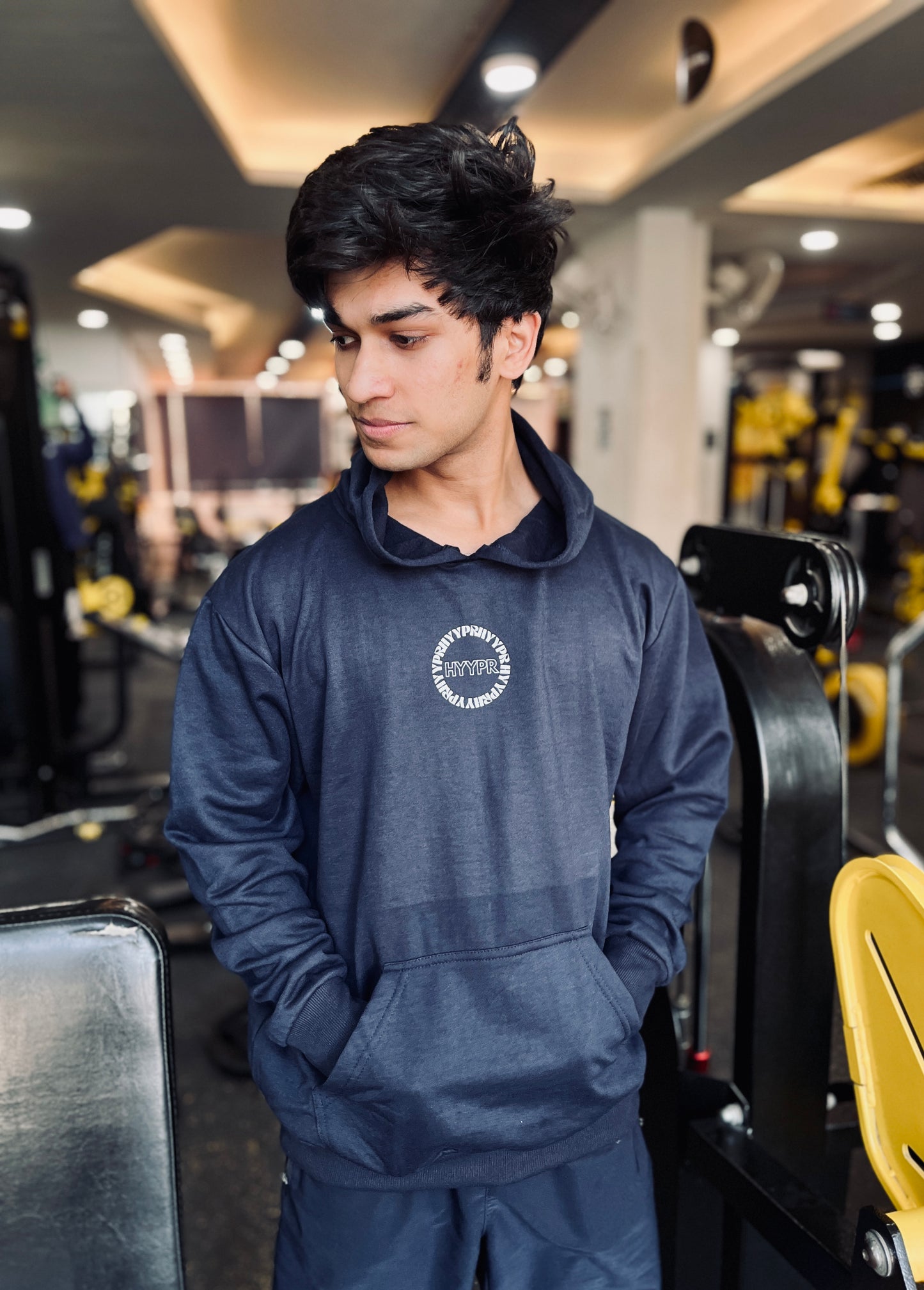 676 Basic Hoodie (Navy Blue)