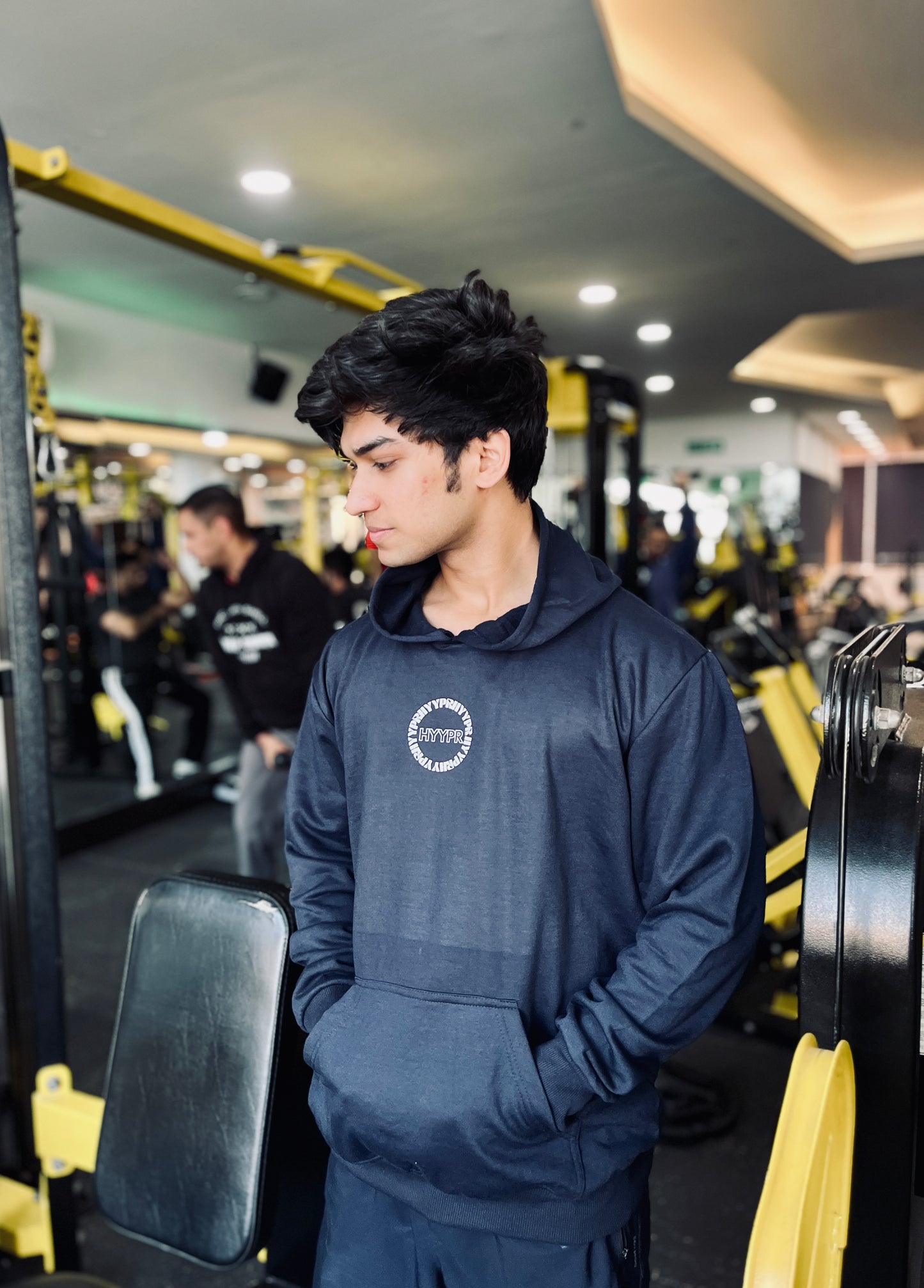 676 Basic Hoodie (Navy Blue)