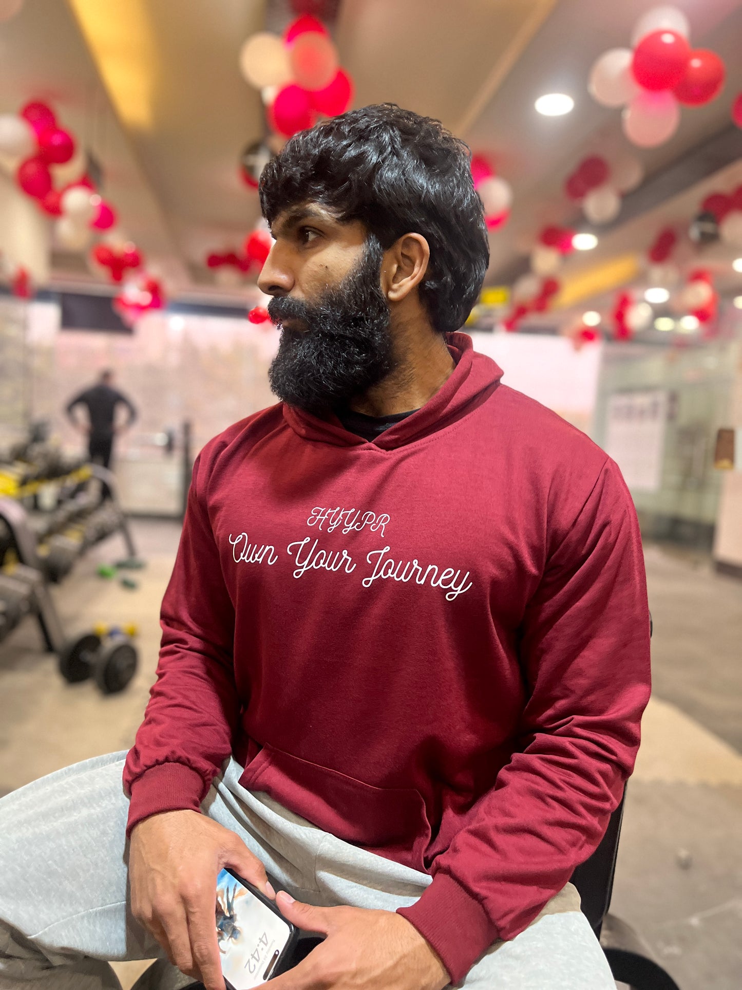 699 Holiday Hoodie ( Maroon )