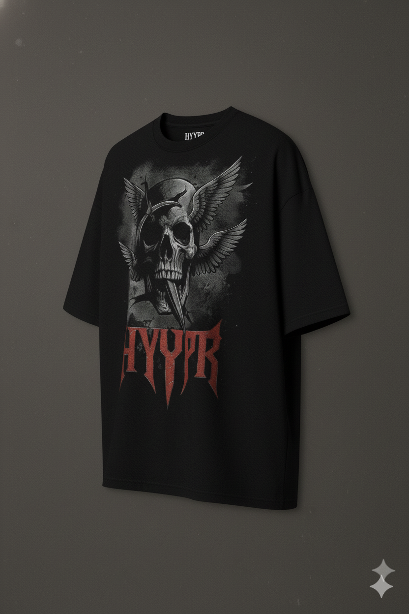 062 Oversized Skull Tee