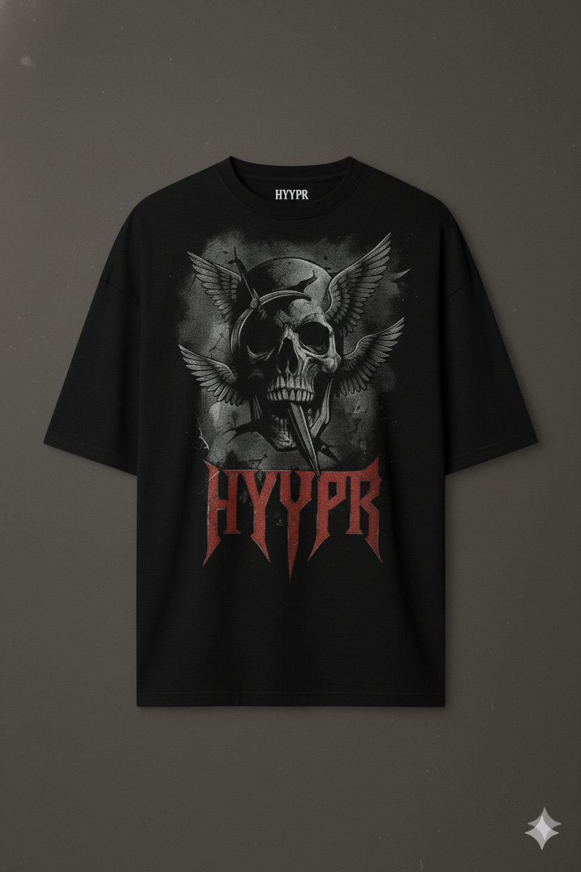 062 Oversized Skull Tee