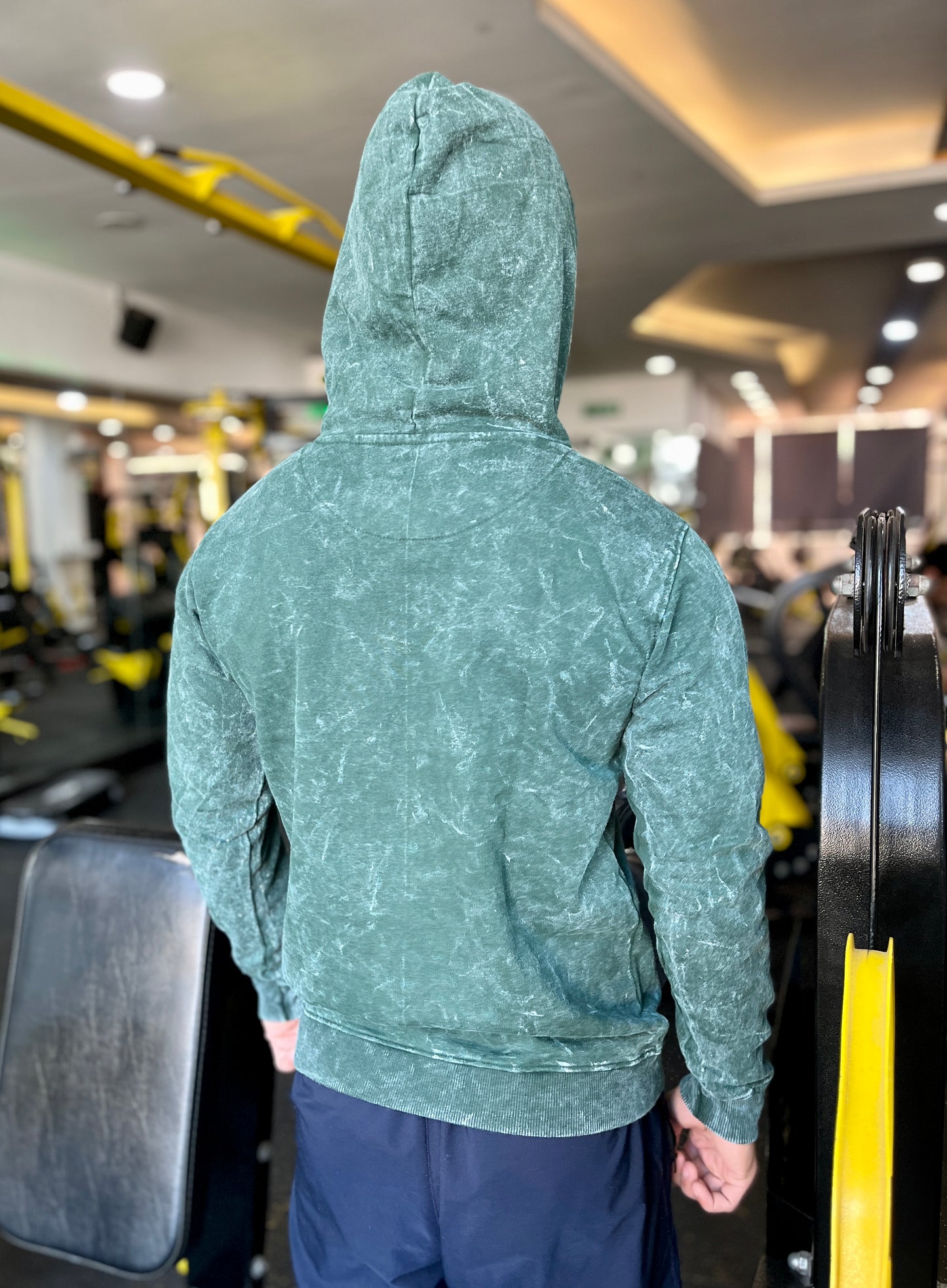 647 Acid Wash Hoodie (Green)